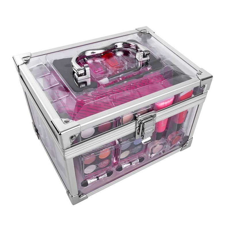 Sdattor Professional Makeup Kit Multi-Purpose Makeup Kit With Transparent Case Makeup Set Full Makeup Essential Kit For Beginner