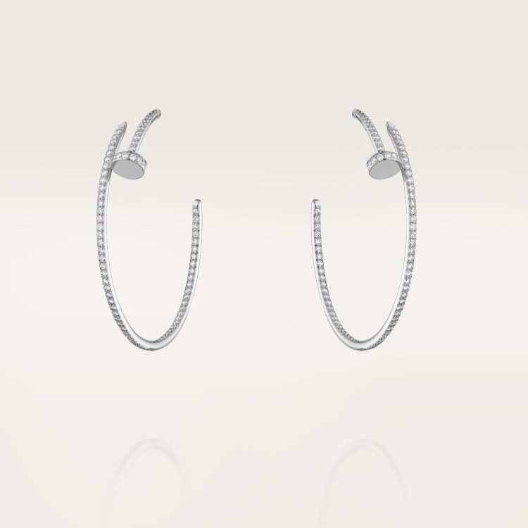 JUSTE UN CLOU EARRINGS IN 18K WHITE GOLD